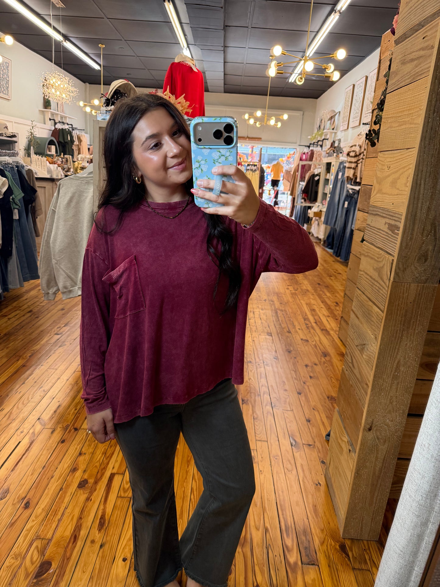 Washed Rib Dolman Sleeve Top(2 Colors)