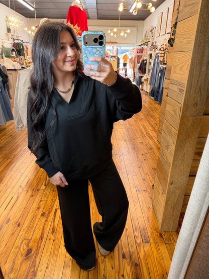 Scuba Collard Pants Set