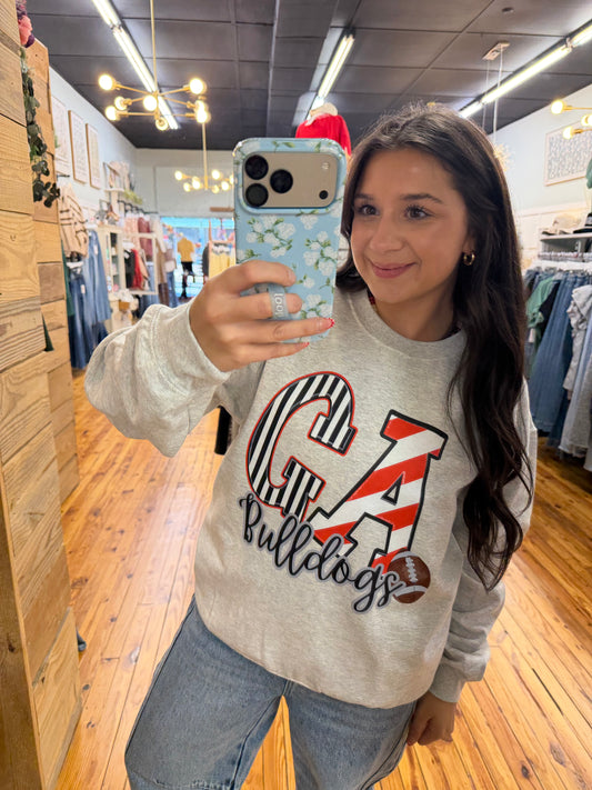 GA Bulldog Crewneck