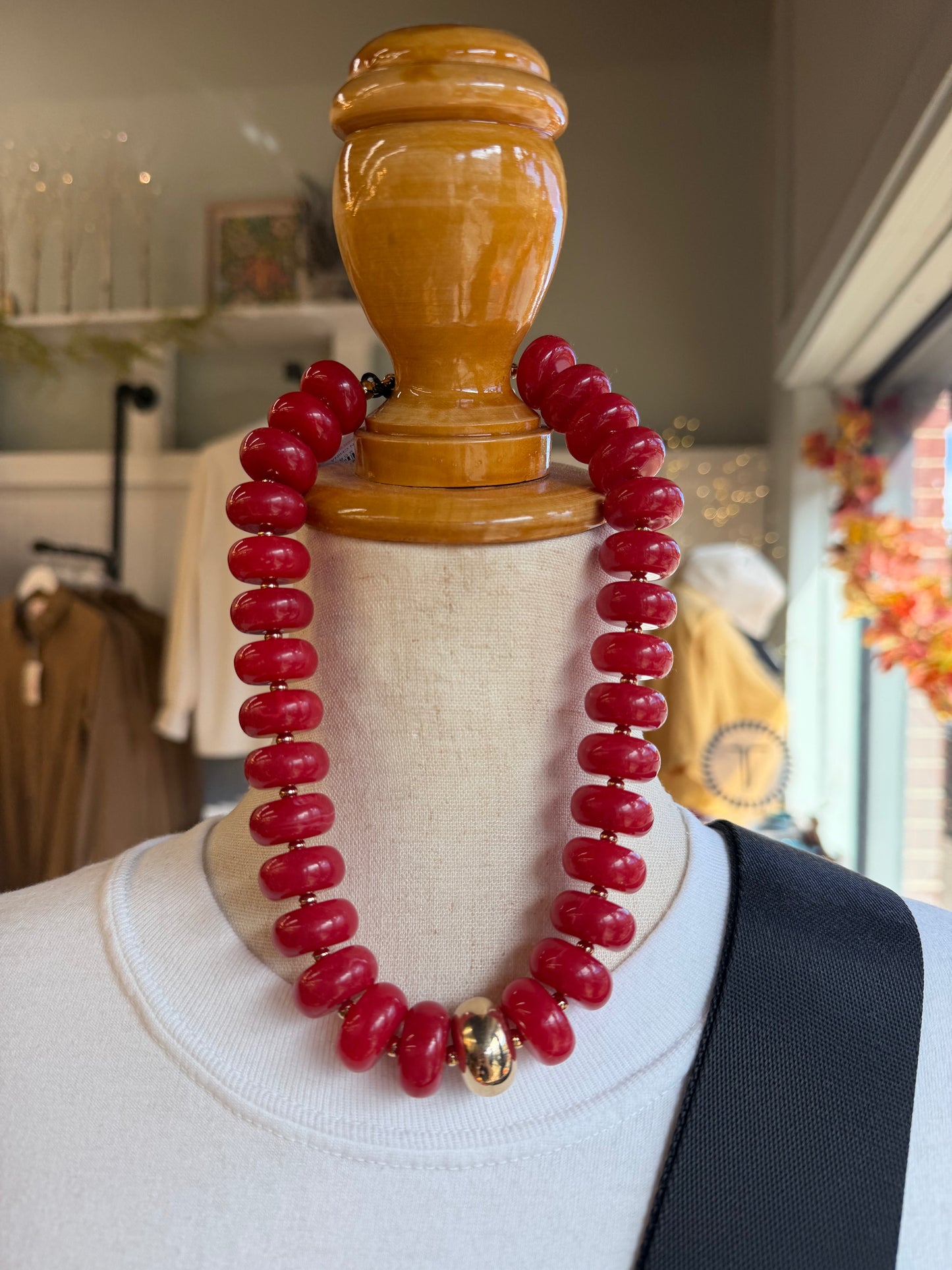 Marjorie Fall Beaded Necklace(2 Colors)