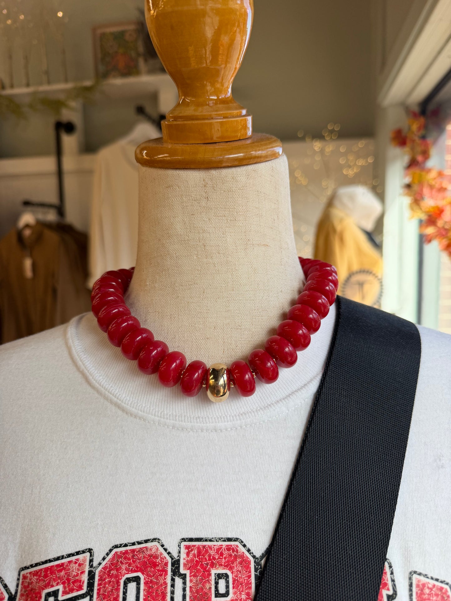 Marjorie Fall Beaded Necklace(2 Colors)