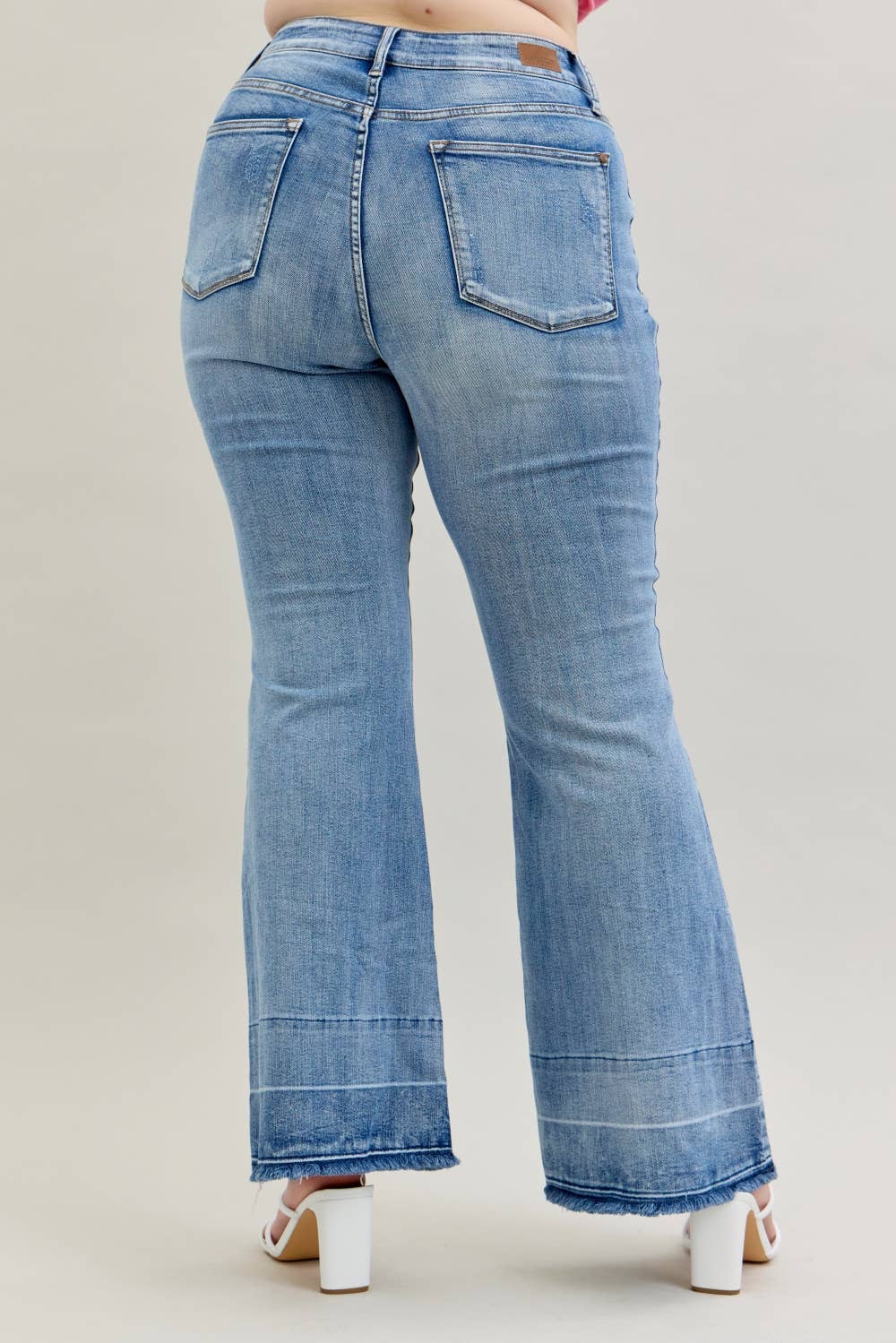 👖Judy Blue Jeans - HW "Tummy Control " w/ Release Hem Flare (Reg & Plus)