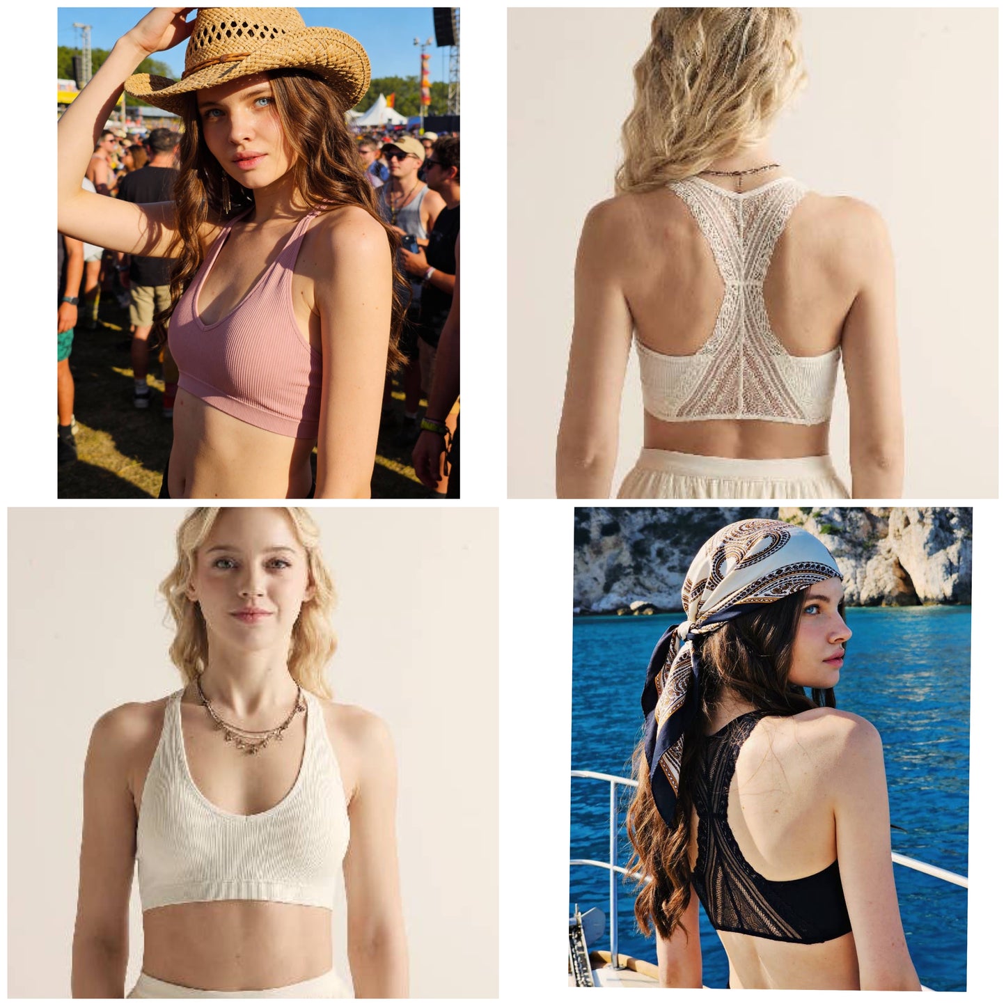 The Leena Seamless Lace Padded Bralette (Multiple Colors)