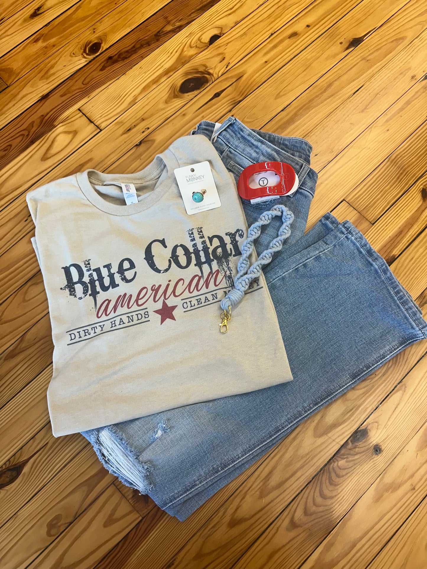 SALE! Blue Collar 🇺🇸American T-shirt (S-3X)