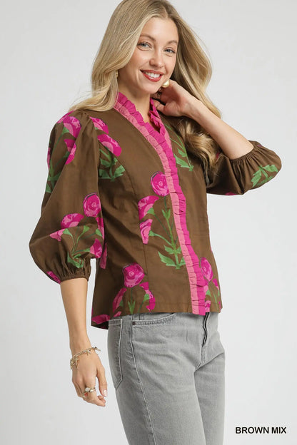 SALE! The Avery Blouse (S-2X)(3 Color Options)