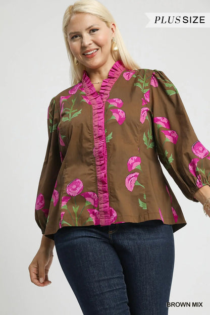 SALE! The Avery Blouse (S-2X)(3 Color Options)