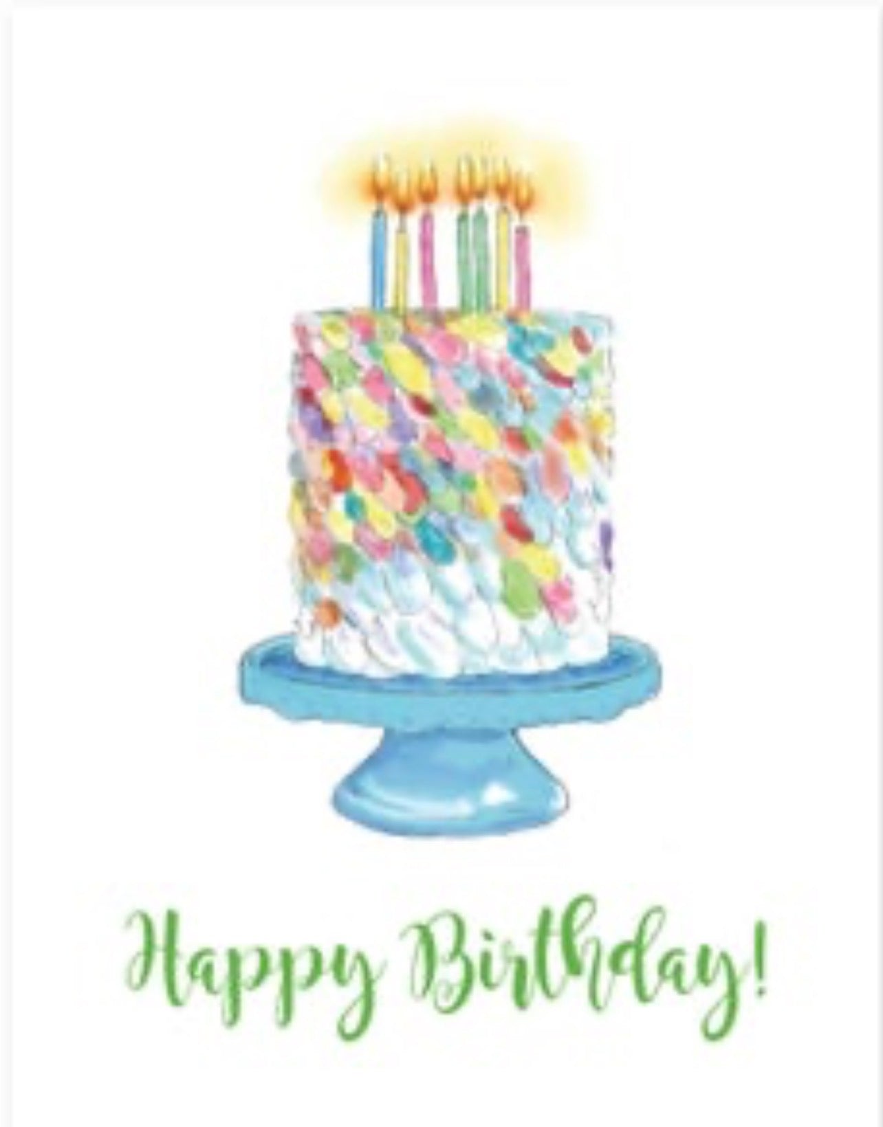 BIRTHDAY CAKE GREETING CARD