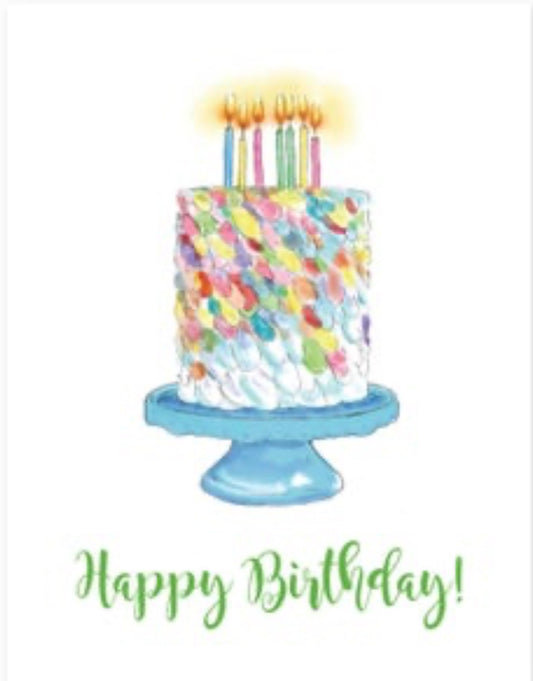 BIRTHDAY CAKE GREETING CARD