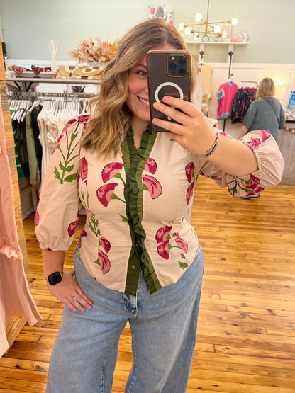 SALE! The Avery Blouse (S-2X)(3 Color Options)