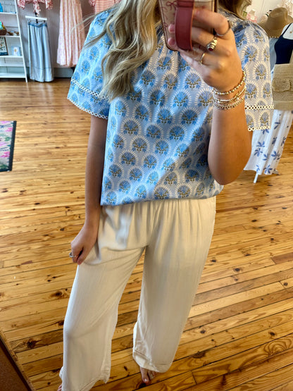 The Ellie White Linen Pants (S-L)