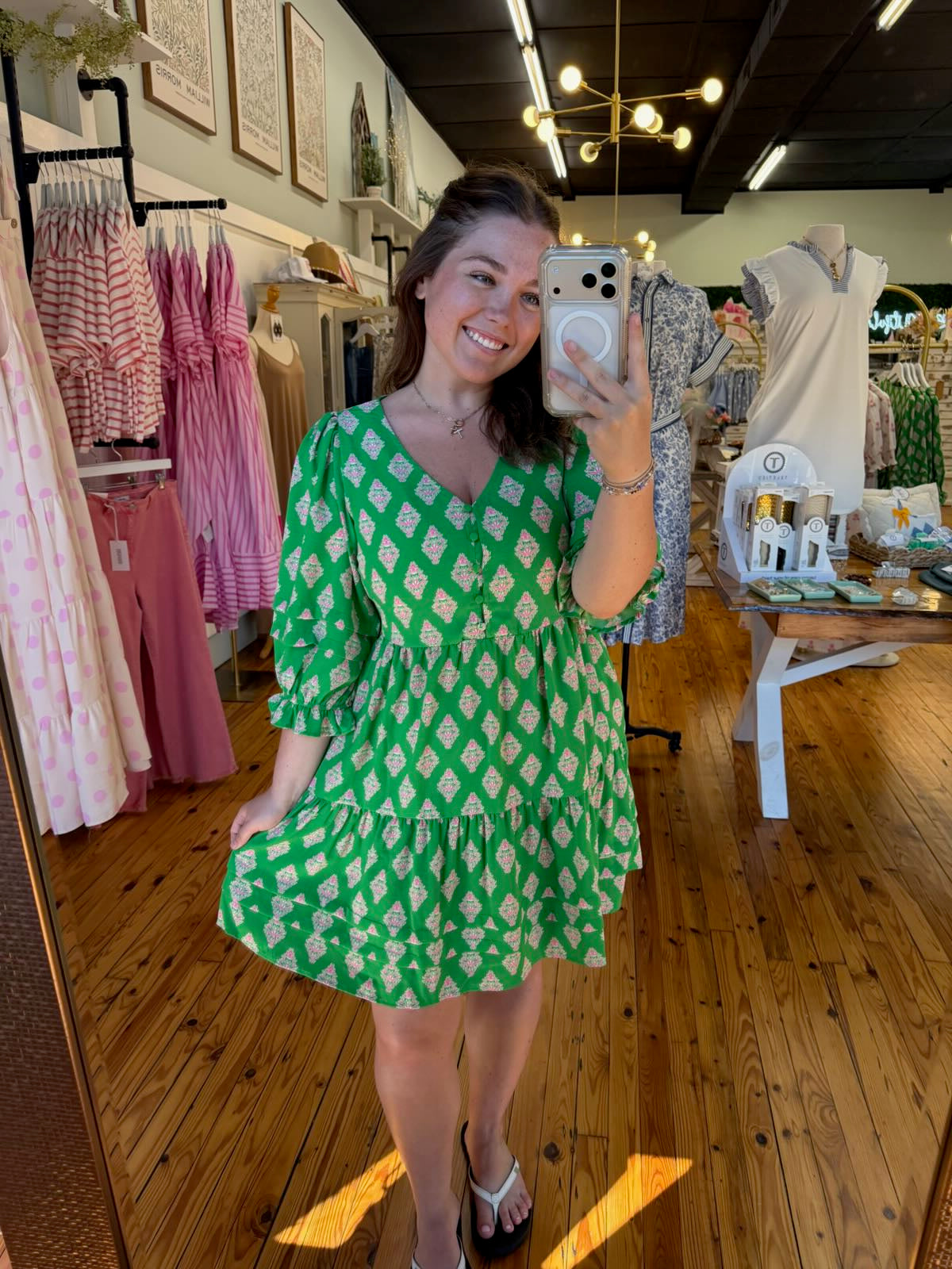 Raya Dress🪴 | Early Riser Green (S-L)
