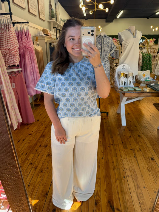 The Ellie White Linen Pants (S-L)