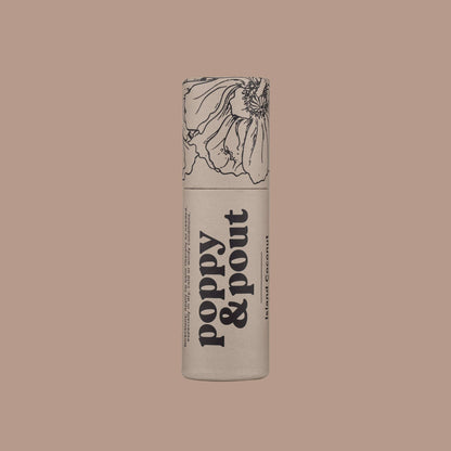 🥥Poppy & Pout - Lip Balm, Island Coconut