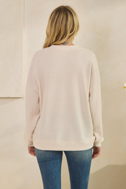 "GEORGIA" GRAPHIC LONG SLEEVE GRAPHIC TOP