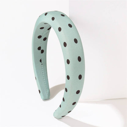 POLKA DOT PUFFED SPA HEADBAND HAIR BAND (3 Colors)