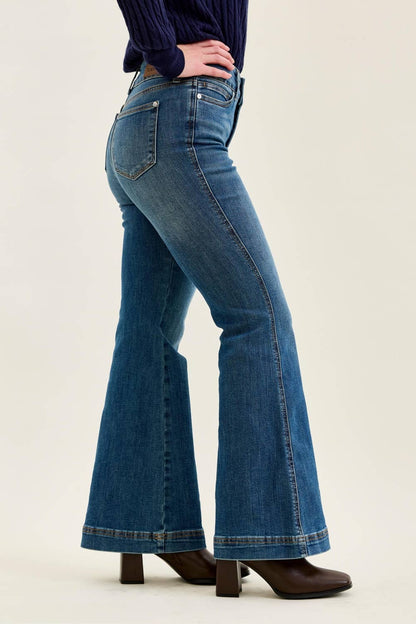 HW Petite Flare Tummy Control Double Button WB