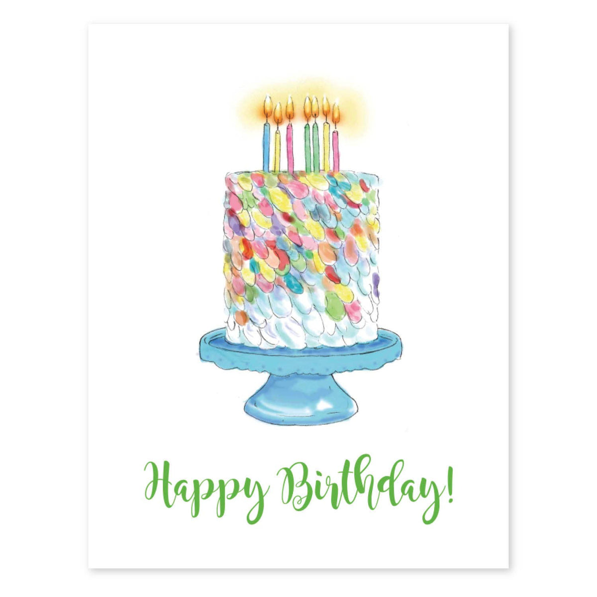BIRTHDAY CAKE GREETING CARD