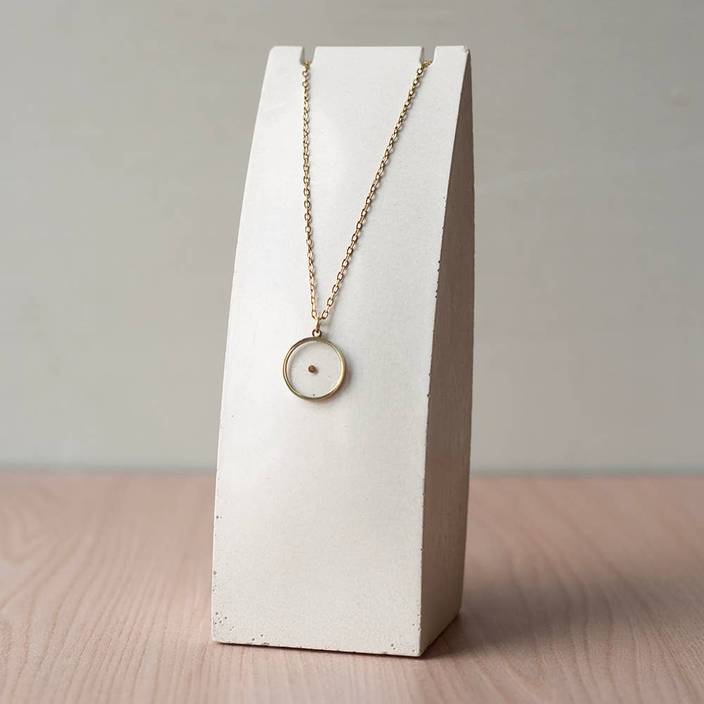 Rooted in Faith Circle Mustard Seed Necklace | Matthew 17:20
