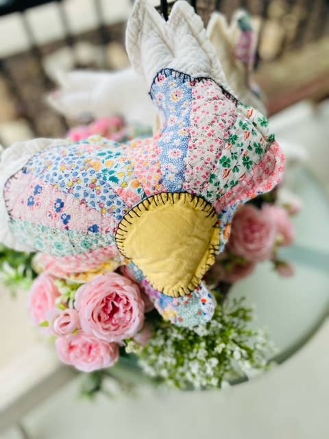 SALE!!! Vintage Fabric Easter Bunny🐇🐰made from upcycled quilts