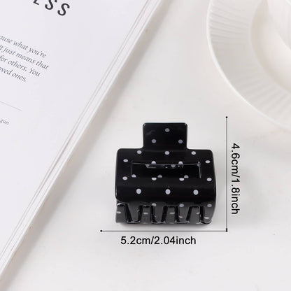 Classic Polka Dot⚫️ Square Claw Clip