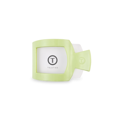 TELETIES - Square Flat Hair Clip | Small | Aloe, There!