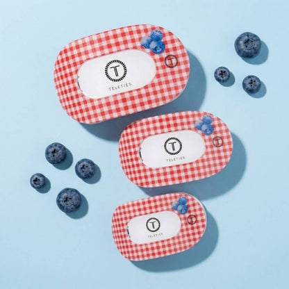 🫐TELETIES - Flat Round Hair Clip | Large | Blueberry Farms