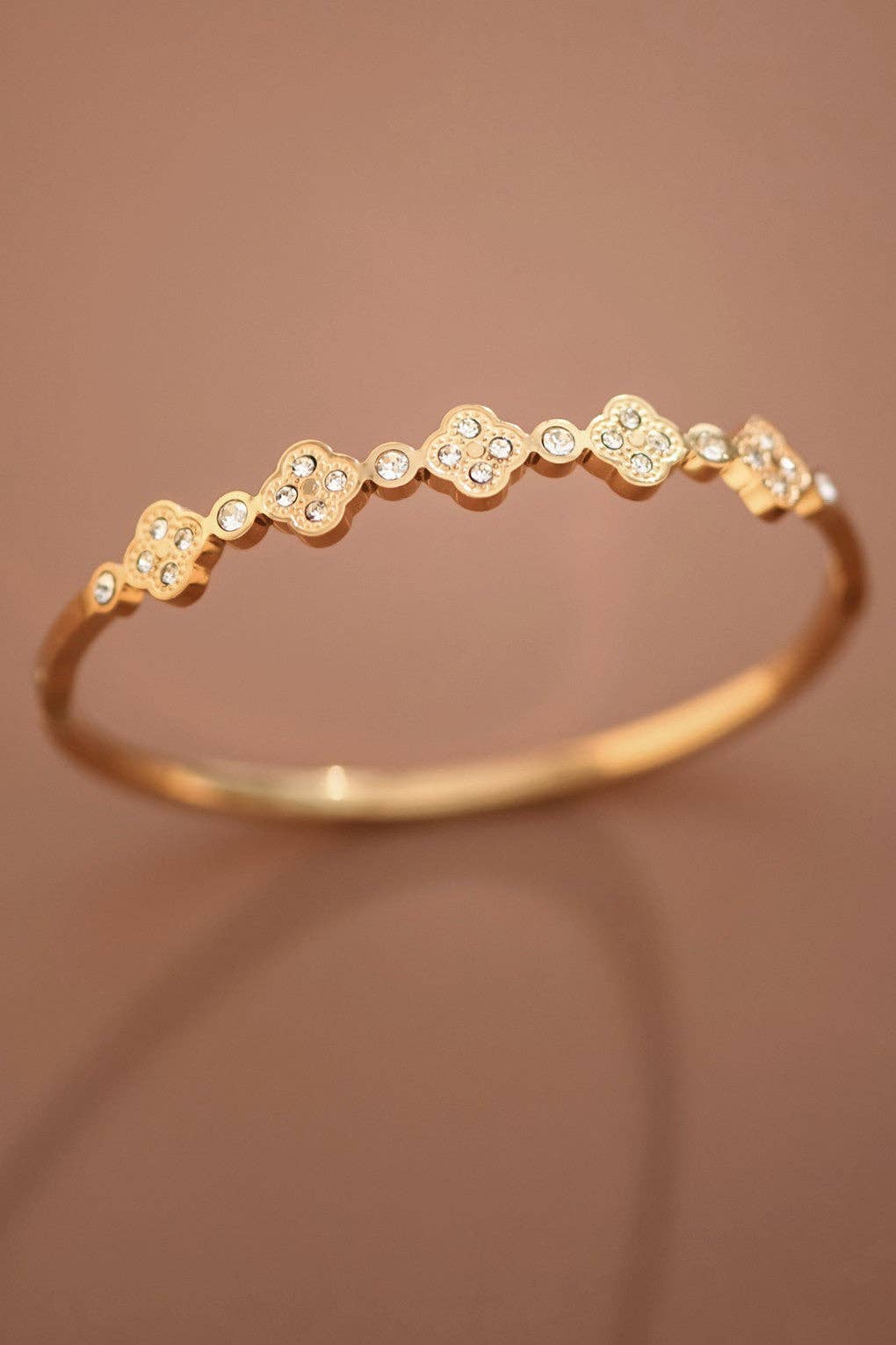 18K Gold Plated Waterproof Stainless Steel Bangle
