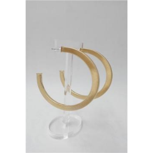 Overall Luxe Round Hoop Earrings