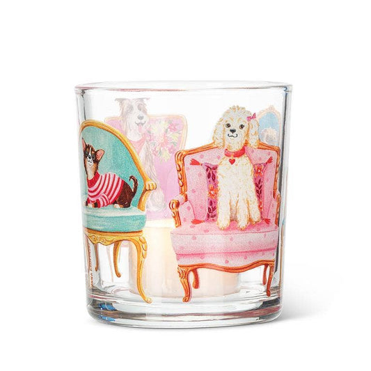 Dogs on Chairs Votive