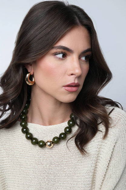 Marjorie Fall Beaded Necklace(2 Colors)