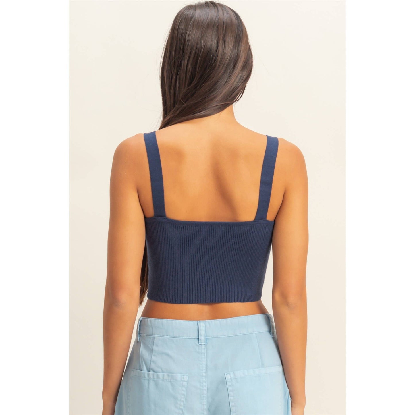 Ribbed Cropped Tank Top- 2 Colors (S-L)
