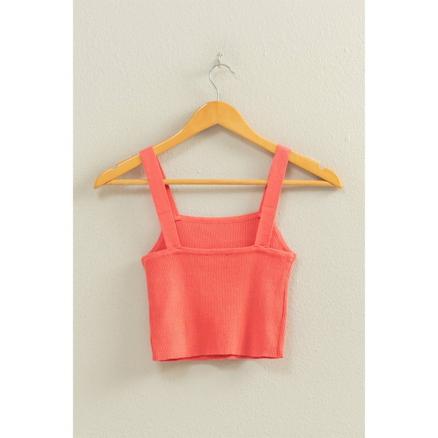 Ribbed Cropped Tank Top- 2 Colors (S-L)