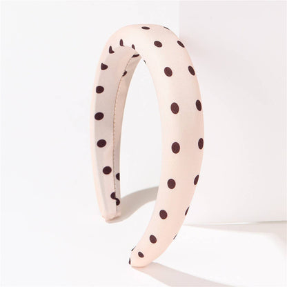 POLKA DOT PUFFED SPA HEADBAND HAIR BAND (3 Colors)