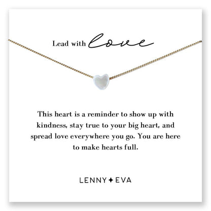 Intentions Symbol Necklace-Heart, Inspirational Jewelry Gift