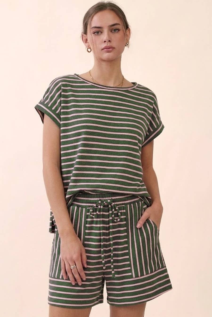 The Textured Stripe Set (S-L)