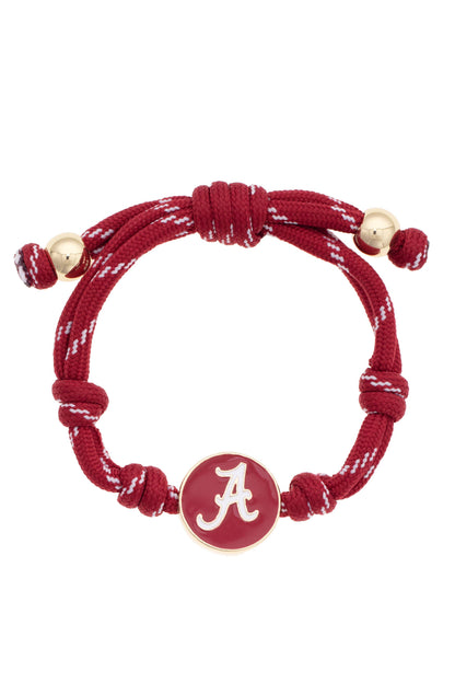 Alabama Crimson Tide Logo Paracord Bracelet