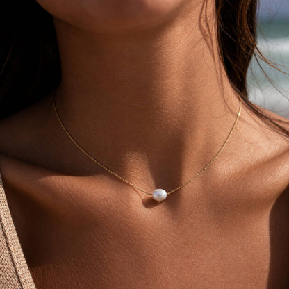 Intentions Symbol Necklace-Pearl, Inspirational Jewelry Gift